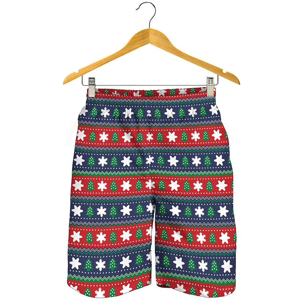 Scandinavian Christmas Pattern Print Men's Shorts