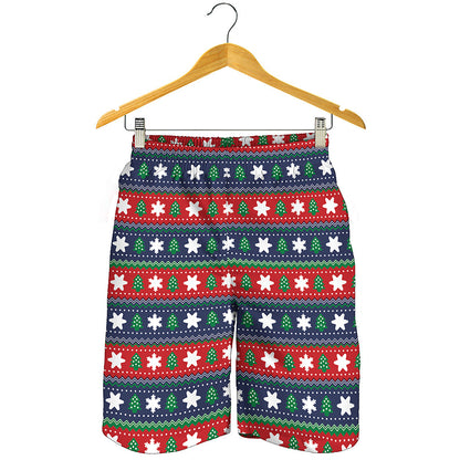 Scandinavian Christmas Pattern Print Men's Shorts
