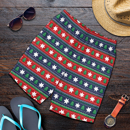 Scandinavian Christmas Pattern Print Men's Shorts