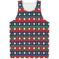 Scandinavian Christmas Pattern Print Men's Tank Top