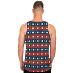 Scandinavian Christmas Pattern Print Men's Tank Top