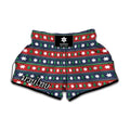 Scandinavian Christmas Pattern Print Muay Thai Boxing Shorts