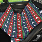 Scandinavian Christmas Pattern Print Pet Car Back Seat Cover