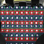 Scandinavian Christmas Pattern Print Pet Car Back Seat Cover