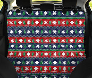 Scandinavian Christmas Pattern Print Pet Car Back Seat Cover