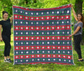 Scandinavian Christmas Pattern Print Quilt