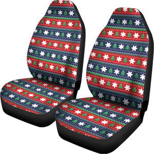 Scandinavian Christmas Pattern Print Universal Fit Car Seat Covers