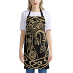 Scandinavian Viking Dragon Print Apron