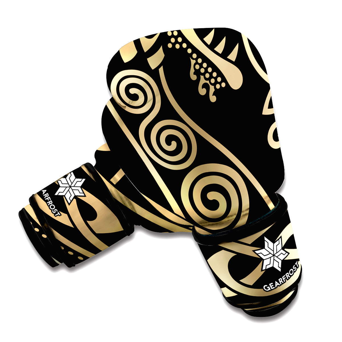 Scandinavian Viking Dragon Print Boxing Gloves