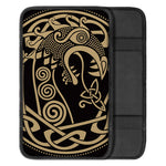 Scandinavian Viking Dragon Print Car Center Console Cover
