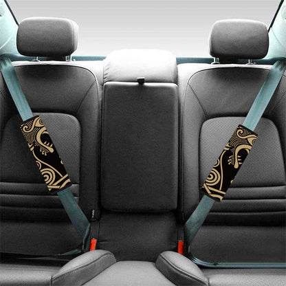 Scandinavian Viking Dragon Print Car Seat Belt Covers