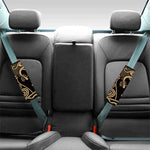 Scandinavian Viking Dragon Print Car Seat Belt Covers