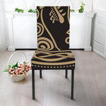Scandinavian Viking Dragon Print Dining Chair Slipcover