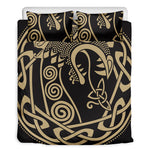 Scandinavian Viking Dragon Print Duvet Cover Bedding Set