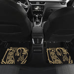 Scandinavian Viking Dragon Print Front and Back Car Floor Mats