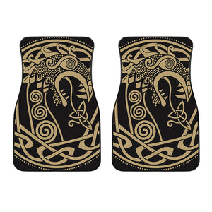 Scandinavian Viking Dragon Print Front Car Floor Mats