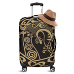 Scandinavian Viking Dragon Print Luggage Cover