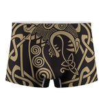Scandinavian Viking Dragon Print Men's Boxer Briefs