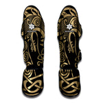 Scandinavian Viking Dragon Print Muay Thai Shin Guard