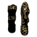 Scandinavian Viking Dragon Print Muay Thai Shin Guard