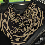 Scandinavian Viking Dragon Print Pet Car Back Seat Cover