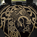 Scandinavian Viking Dragon Print Pet Car Back Seat Cover