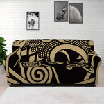 Scandinavian Viking Dragon Print Sofa Cover