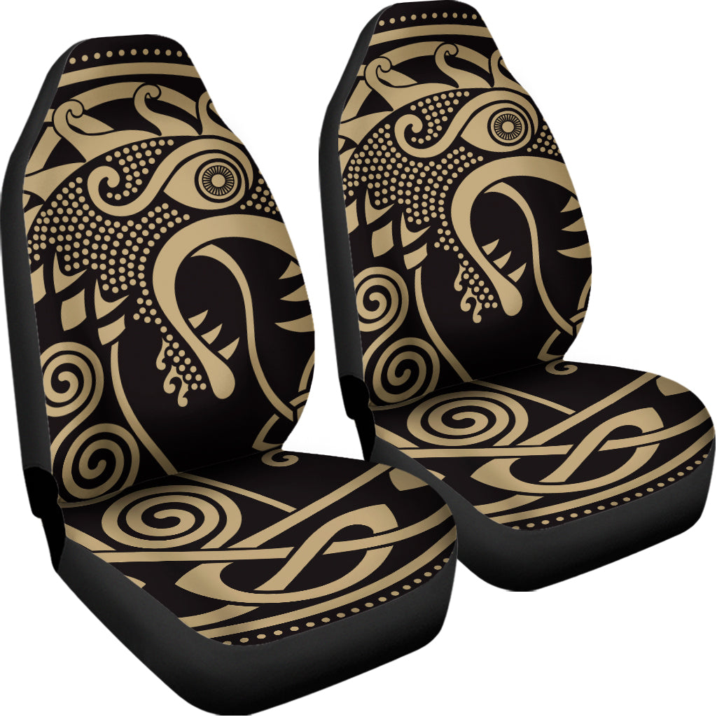 Scandinavian Viking Dragon Print Universal Fit Car Seat Covers