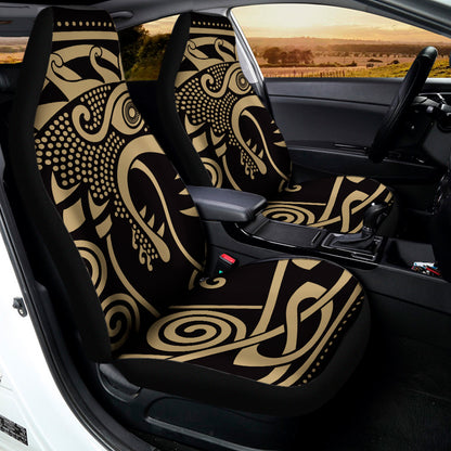 Scandinavian Viking Dragon Print Universal Fit Car Seat Covers