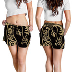 Scandinavian Viking Dragon Print Women's Shorts