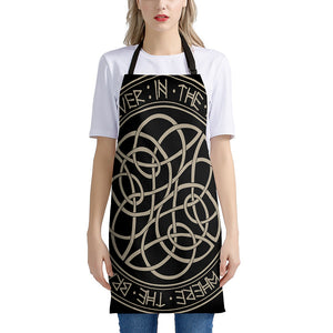 Scandinavian Viking Symbol Print Apron