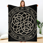 Scandinavian Viking Symbol Print Blanket