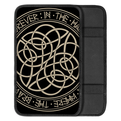 Scandinavian Viking Symbol Print Car Center Console Cover