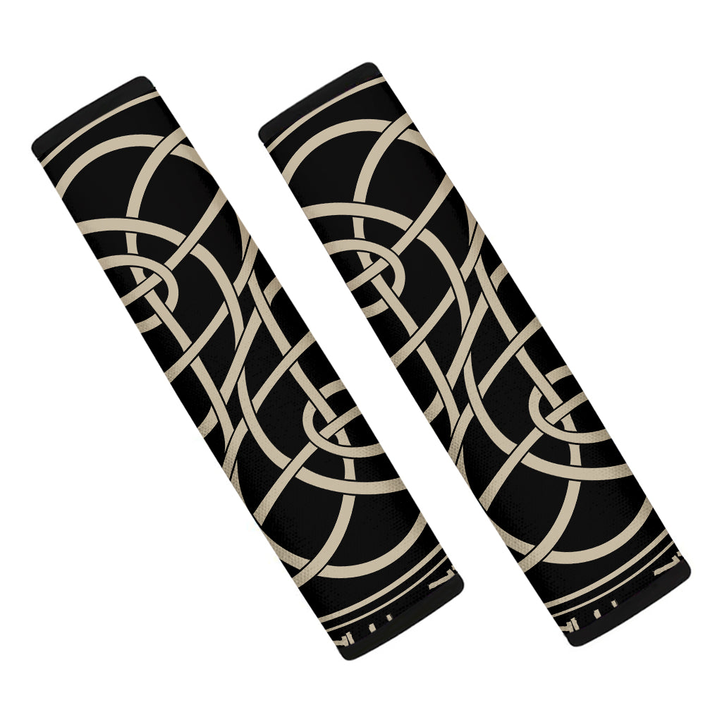 Scandinavian Viking Symbol Print Car Seat Belt Covers