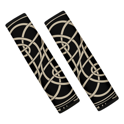 Scandinavian Viking Symbol Print Car Seat Belt Covers