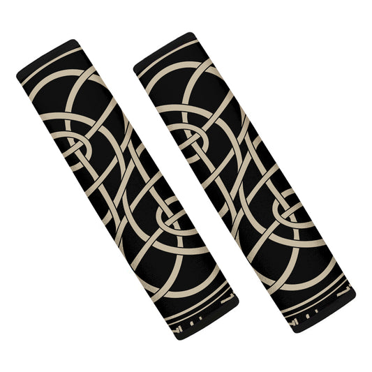 Scandinavian Viking Symbol Print Car Seat Belt Covers
