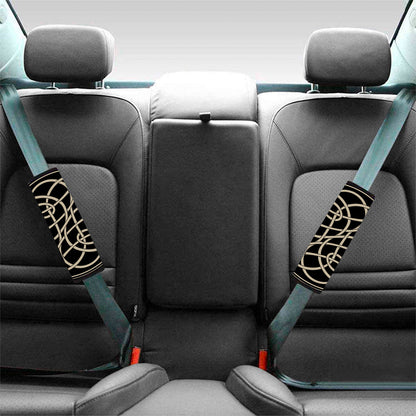 Scandinavian Viking Symbol Print Car Seat Belt Covers