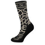 Scandinavian Viking Symbol Print Crew Socks