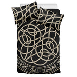 Scandinavian Viking Symbol Print Duvet Cover Bedding Set