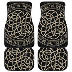 Scandinavian Viking Symbol Print Front and Back Car Floor Mats