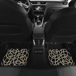 Scandinavian Viking Symbol Print Front and Back Car Floor Mats