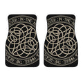 Scandinavian Viking Symbol Print Front Car Floor Mats
