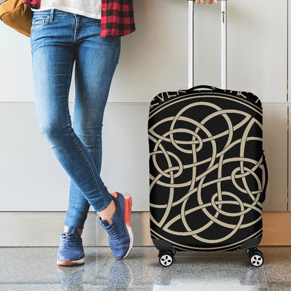 Scandinavian Viking Symbol Print Luggage Cover