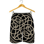 Scandinavian Viking Symbol Print Men's Shorts