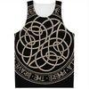 Scandinavian Viking Symbol Print Men's Tank Top