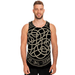 Scandinavian Viking Symbol Print Men's Tank Top