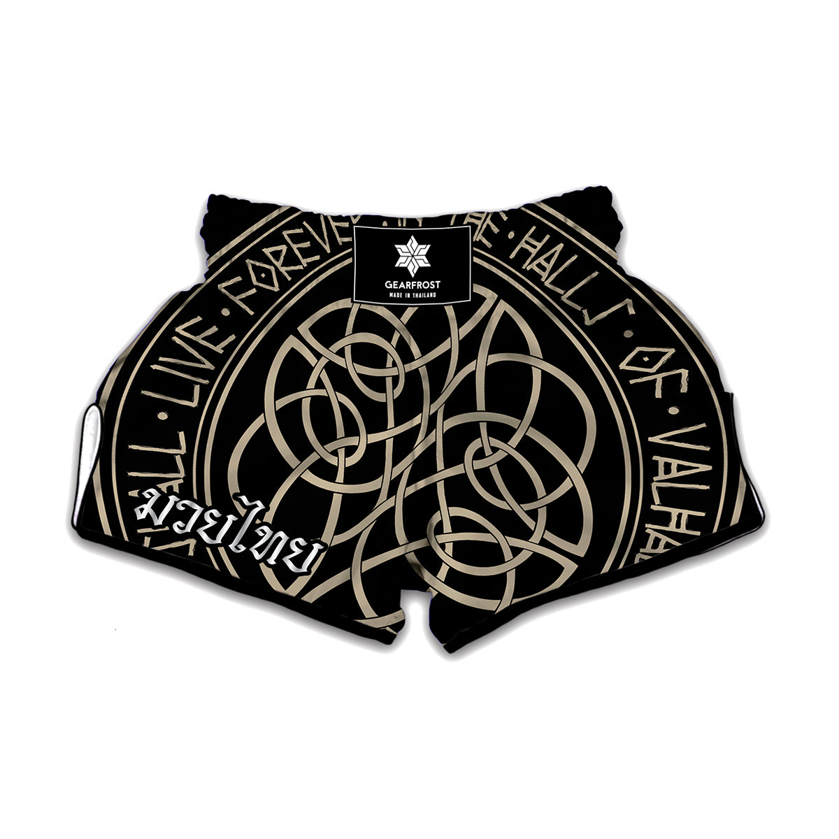 Scandinavian Viking Symbol Print Muay Thai Boxing Shorts