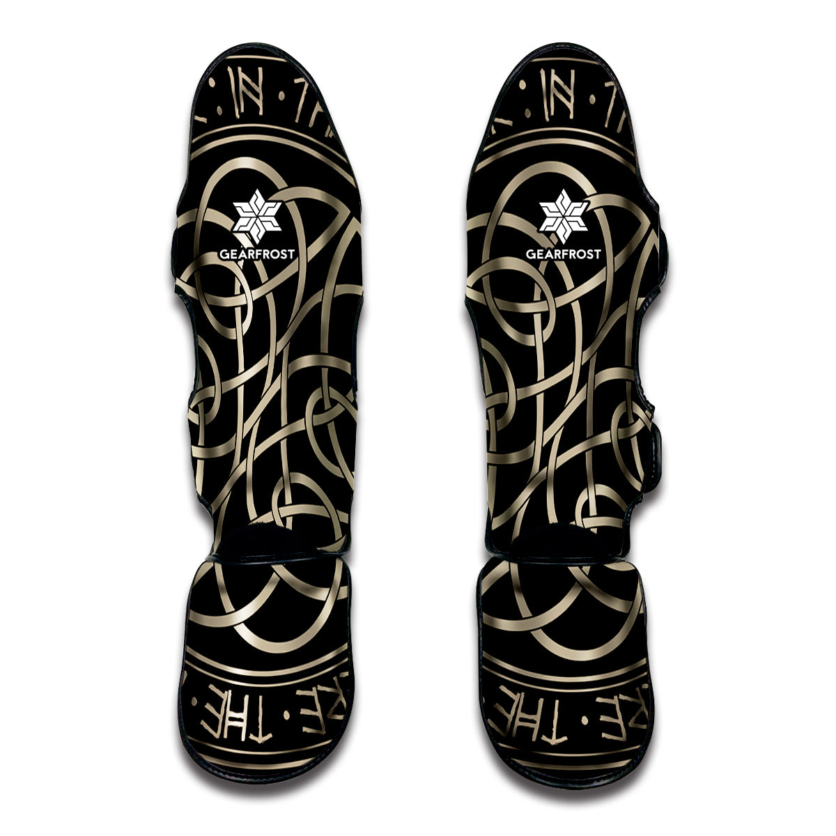 Scandinavian Viking Symbol Print Muay Thai Shin Guard