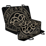 Scandinavian Viking Symbol Print Pet Car Back Seat Cover