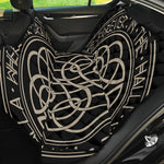 Scandinavian Viking Symbol Print Pet Car Back Seat Cover